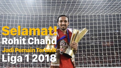 Selamat! Rohit Chand Jadi Pemain Terbaik Liga 1 2018