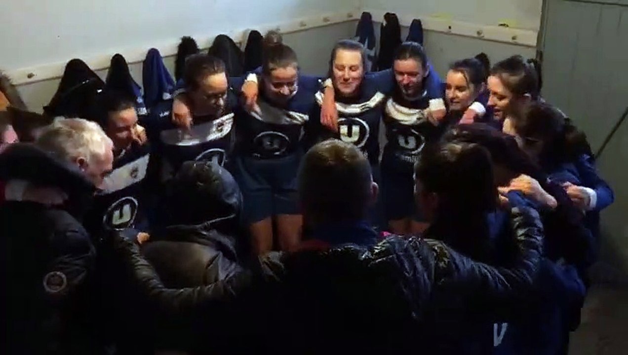 La joie de U18 Féminines apres leur large victoire 5 à 0.