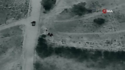 Gece operasyonu! Termal drone ile yakalandılar