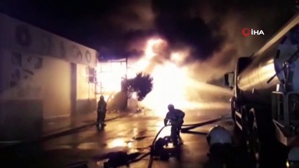 Küçük Sanayi Sitesi'nde korkutan yangın