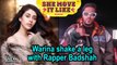 Warina Hussain shake a leg with Rapper Badshah