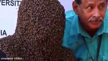 Man Breaks Guinness Record For Wearing 60000 Bees For Four Hours India