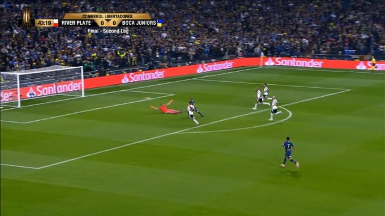 (كرة قدم: نهائي كوبا ليبرتادوريس: ريفر بليت 3-1 بوكا جونيورز (5-3 بمجوع المباراتين