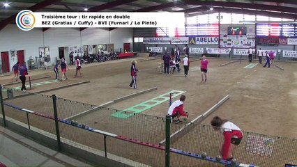 Troisième tour, tir rapide en double, France Club Elite 1 F, J6,  Béziers contre Bièvre Isère, saison 2018/2019