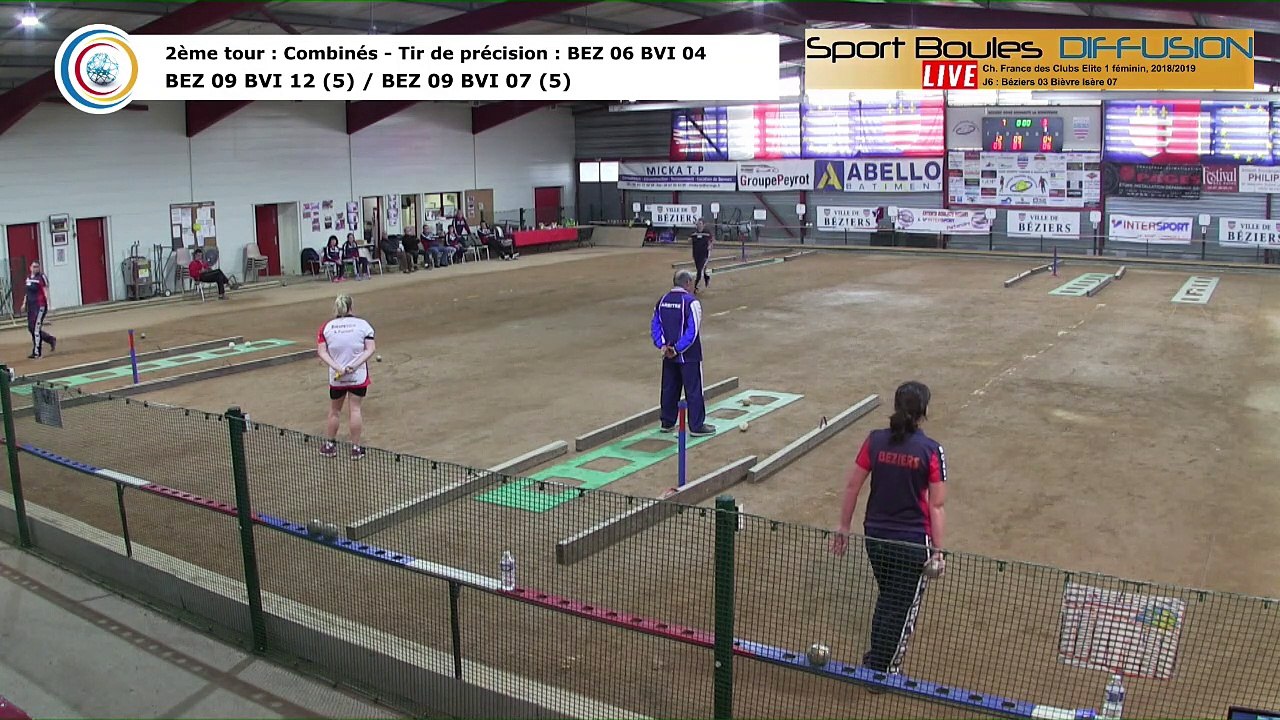 Second tour, premier tir de précision, France Club Elite 1 F, J6,  Béziers contre Bièvre Isère, saison 2018/2019