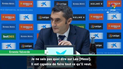 15e j. - Valverde : "Messi est capable de faire tout ce qu'il veut"