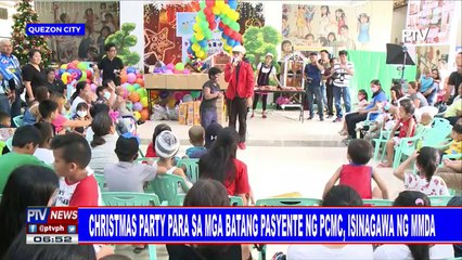 Christmas party para sa mga batang pasyente ng PCMC, isinagawa ng MMDA