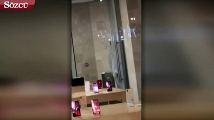 Fransız göstericiler Apple mağazasını talan etti