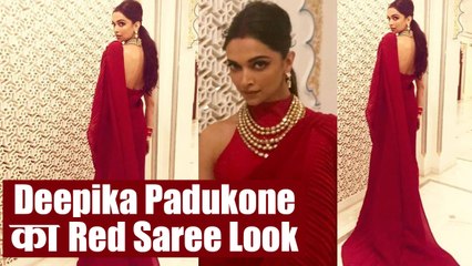 Isha Ambani Wedding: Deepika Padukone wins hearts in her red saree look | Boldsky