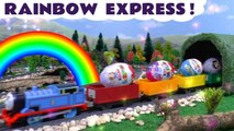 The Rainbow Express Prank Kinder Surprise Eggs Toy Story with Tom Moss and Thomas and Friends featuring surprise toys from My Little Pony and Disney Frozen - A fun toy story for kids and preschool