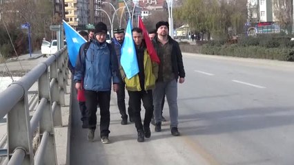 Doğu Türkistan İçin Yürüyorlar