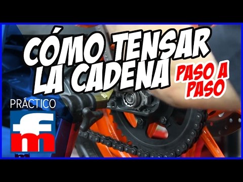 Cómo tensar la cadena de tu moto