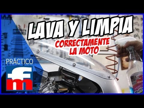 Cómo lavar y limpiar tu moto correctamente