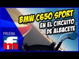BMW C650 Sport a fondo en el circuito de Albacete