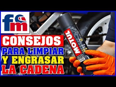 Cómo limpiar y engrasar la cadena de tu moto | Consejos para el mantenimiento de la cadena