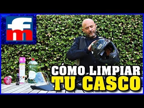 Cómo limpiar tu casco de moto