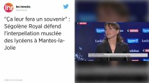 « Ça leur fera un souvenir » : Ségolène Royal défend l’interpellation des jeunes à Mantes-la-Jolie.
