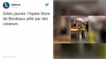 L’Apple Store de Bordeaux entièrement pillé par des casseurs.