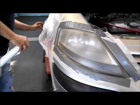 Pulido de faros de coche