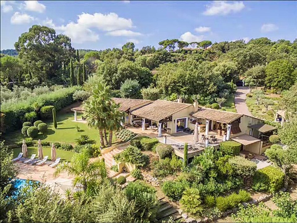 Golfe de st Tropez - Vente villa Gassin (83580) - 250 m² sur Jardin méditerranéen 4004 m²