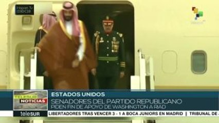 Exigen fin de apoyo del Gobierno de EEUU a Arabia Saudí