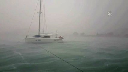 Bodrum'da Sağanak Etkili Oluyor (2) - Muğla