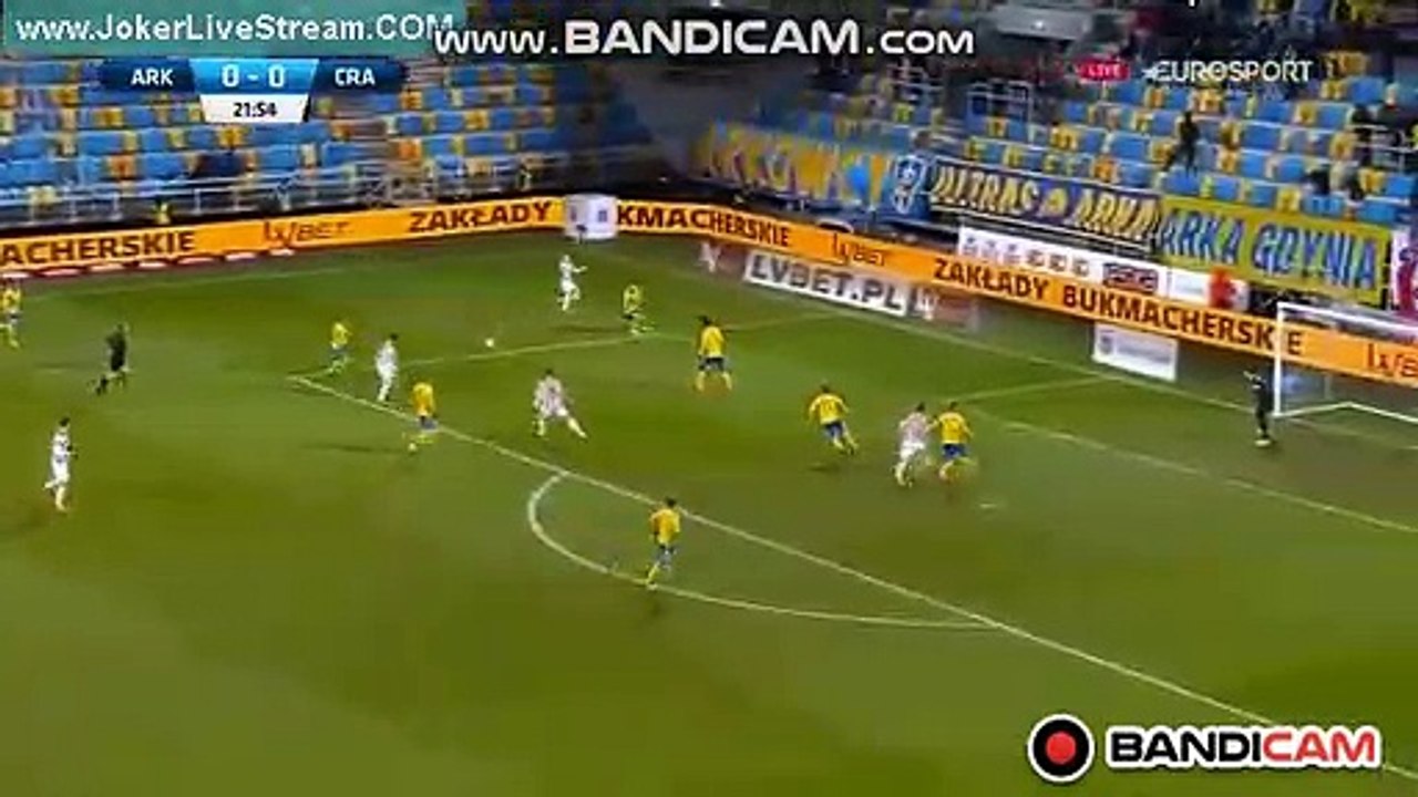 Amazing Goal Airam Cabrera (0-1) Arka Gdynia vs Cracovia