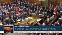 Prime Minister Theresa May Postpones Parliamentary Vote on Brexit