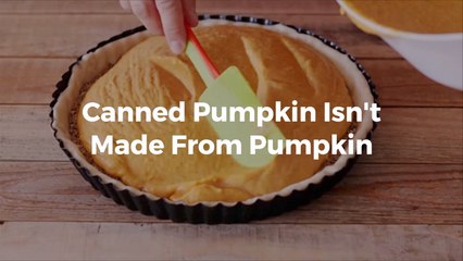 Canned Pumpkin Products Don't Really Have Any Pumpkin In Them