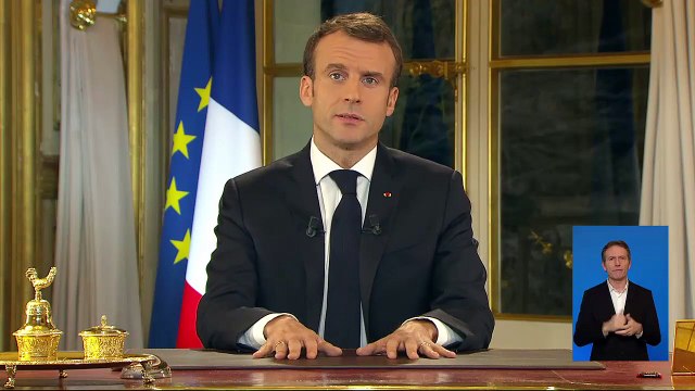 Discours d'Emmanuel Macron le lundi 10 décembre 2018 pour répondre aux gilets jaunes