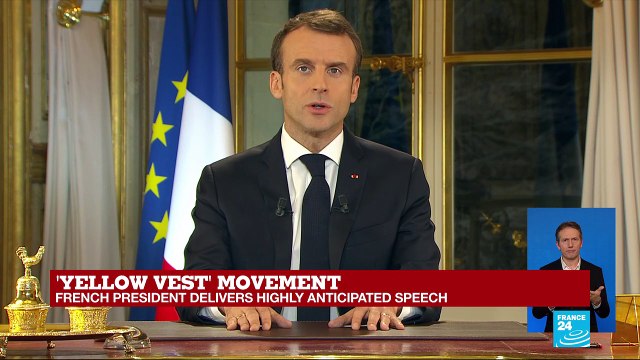 REPLAY: Macron addresses the nation on Yellow Vest protests