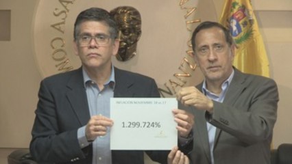 Venezuela alcanza una inflación de casi 1.300.000 % en un año, según Parlamento