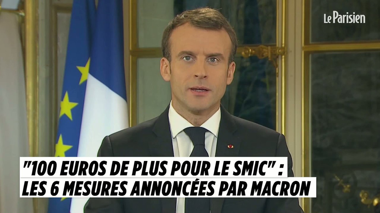 «100 euros de plus pour le SMIC» : les 6 mesures annoncées par Macron