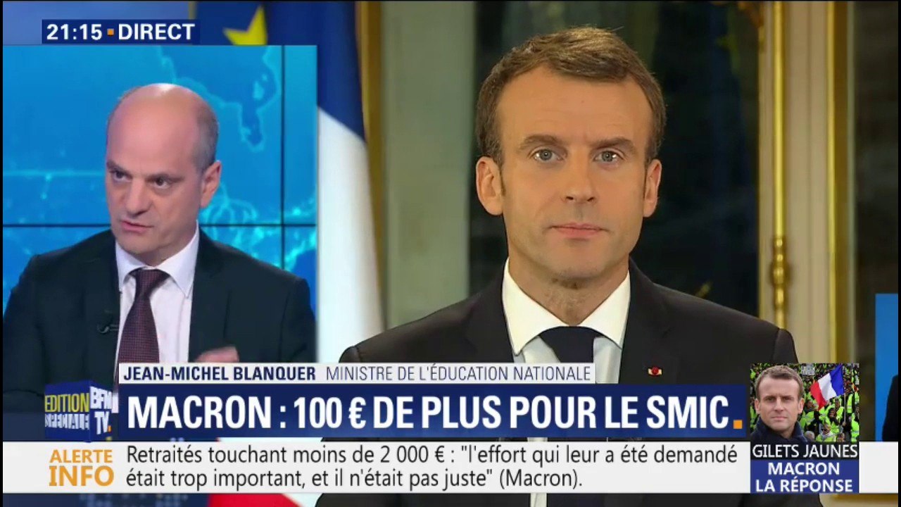 Blanquer: "Mélenchon ne donne pas le sentiment de vouloir le bien du pays mais de son parti"