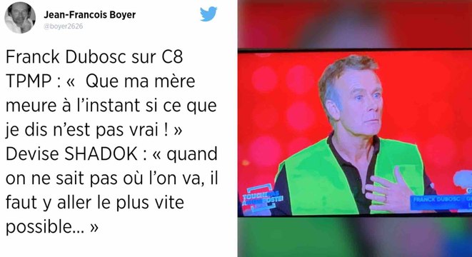 TPMP : Le mea culpa de Franck Dubosc face aux gilets jaunes
