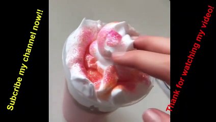 Relaxing Slime ASMR - Shaving Foam Mixing Slime #5