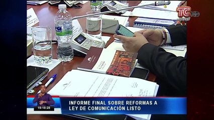 Informe final de reformas a la Ley de comunicación