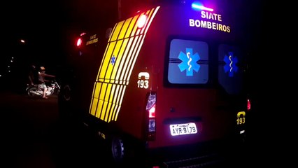 Siate atende homem que se feriu jogando futebol