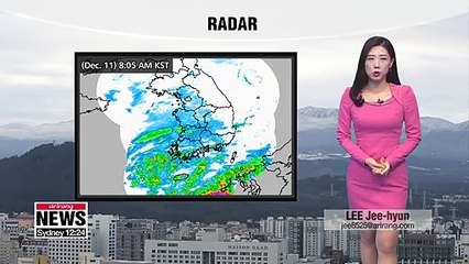 Rain and snow in many regions across Korea _ 121118