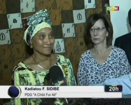 ORTM/Le Premier ministre reçoit la PDG de l’organisation ‘A Child For All’ Kadiatou SIDIBE qui demande l’appui des autorités Malienne et une délégation des Nations Unies