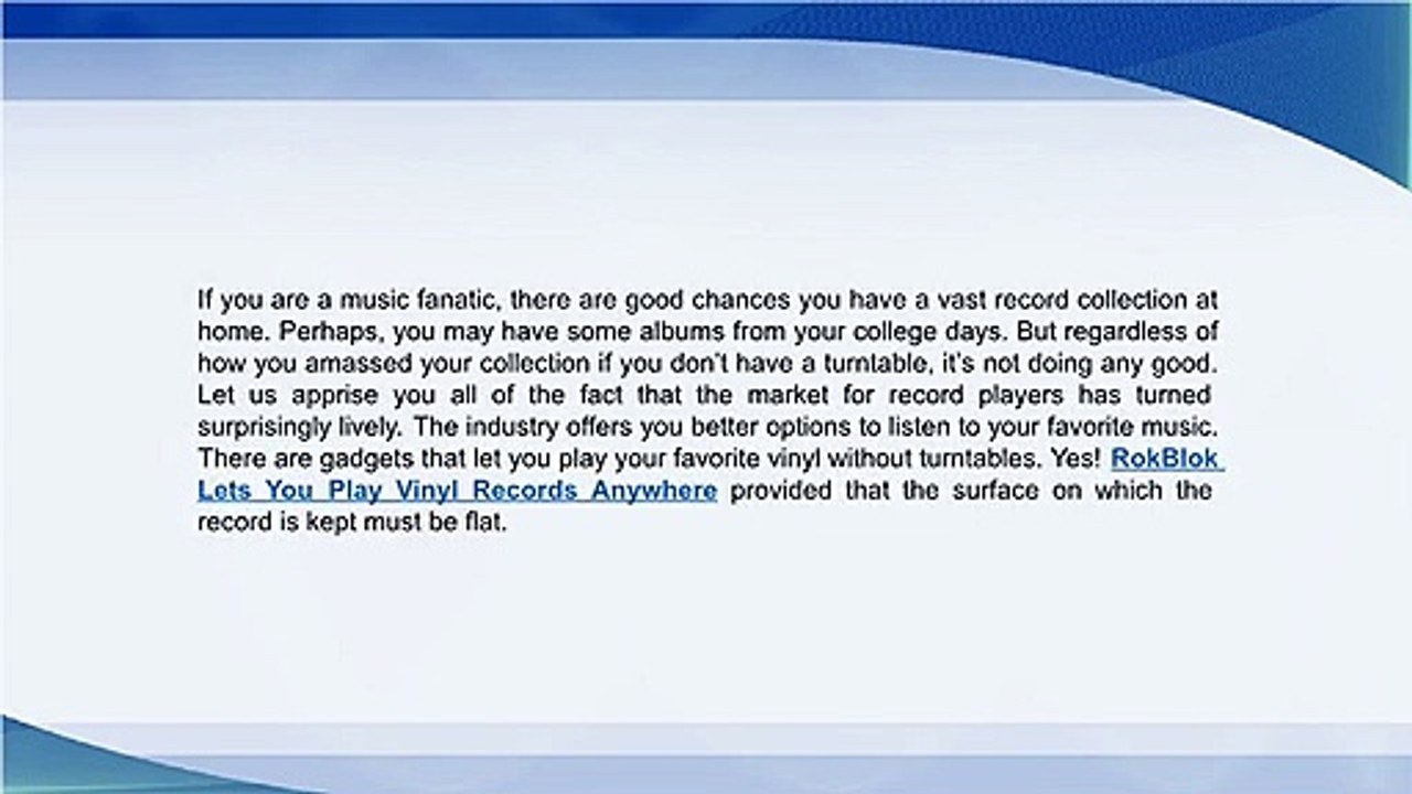 Are You A Music Fanatic RokBlok is For You!