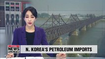 Total amount of petroleum products sent to North Korea add up to around half annual cap set by UNSC