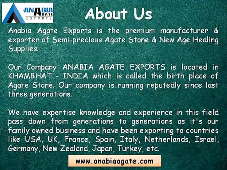Anabia Agate Gemstone Exporters | Gemstone Handicraft Items