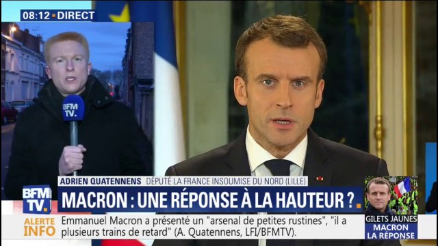 Adrien Quatennens: les annonces d'Emmanuel Macron, c'est un arsenal de petites rustines