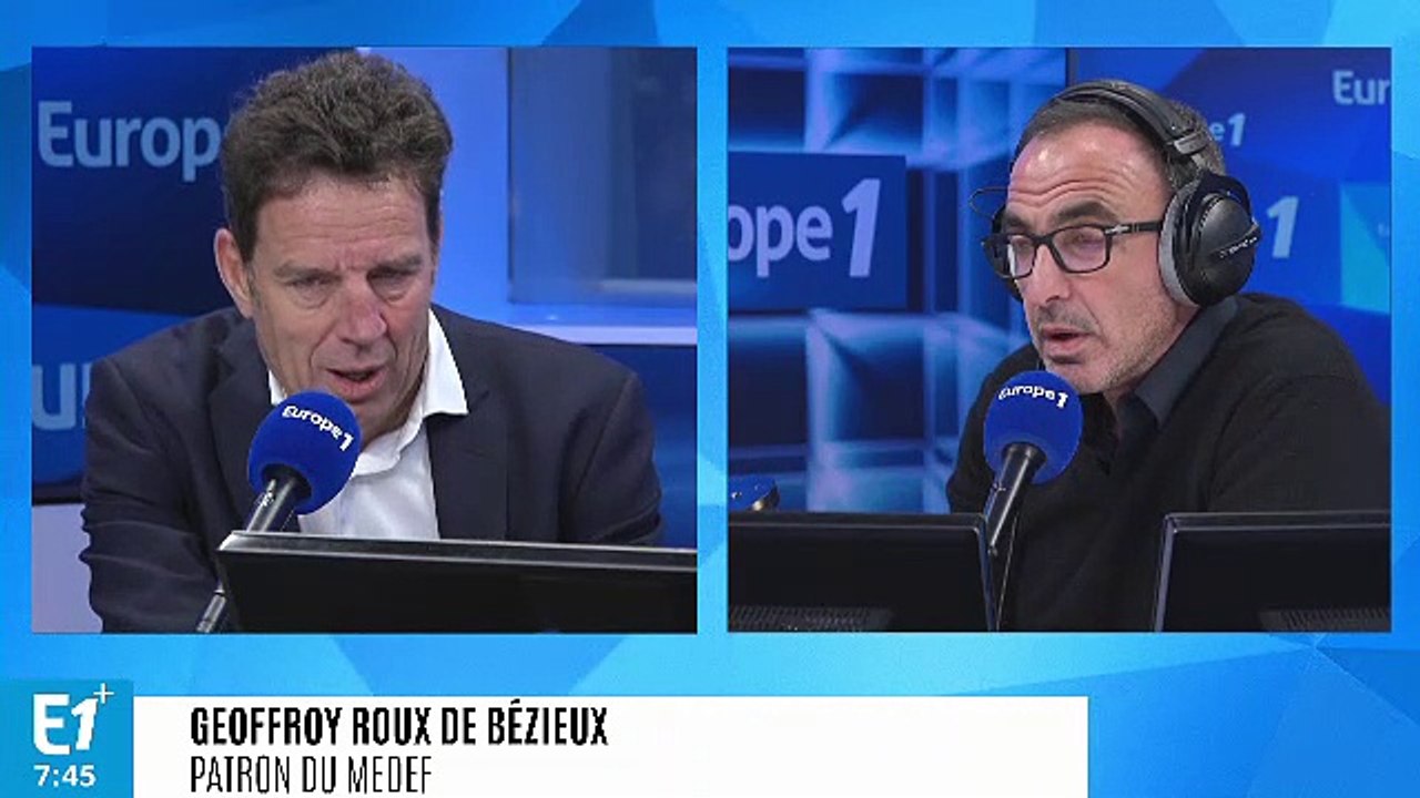 Geoffroy Roux de Bézieux estime que demander la démission du président ce n'est "pas la République et pas la démocratie"