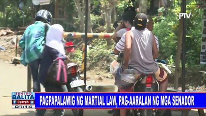 Pagpapalawig ng Martial Law, pag-aaralan ng mga senador