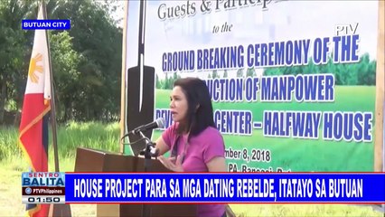 House project para sa mga dating rebelde, itatayo sa Butuan