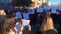 Report TV - Protesta, nis marshimi i studentëve në Shkodër