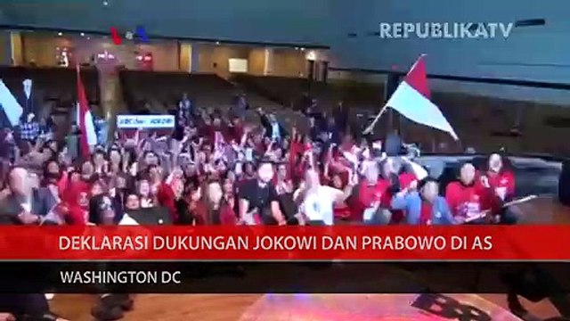 Dukungan Capres dan Cawapres di New York dan Philadelphia