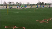 Primer Entreno de Málaga para Preparar el Partido ante el Cádiz